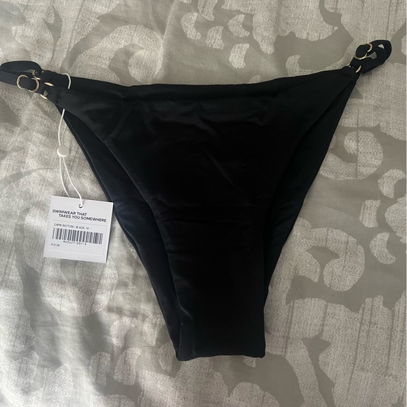 Monday Swimwear Black Capri Bottom - Picture 3 of 4